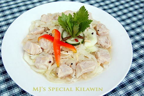 MJ's special kilawen (Fish Marinated with Vinegar)